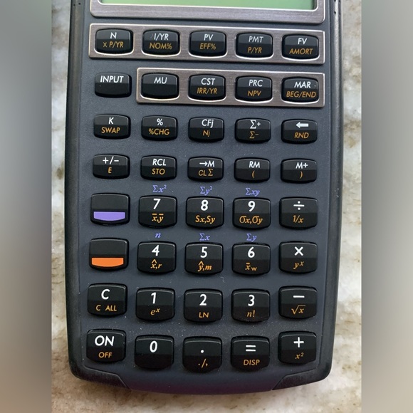 Hewlett Packard HP 10BII Financial Calculator With Soft Case Tested & Works - Picture 4 of 11